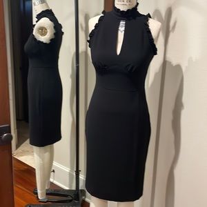 Shoshanna Black Lined Sheath Dress size 2